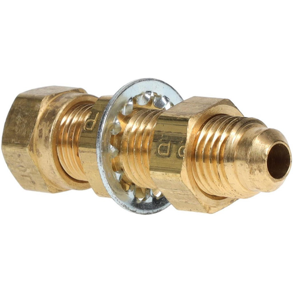 PARKER Parker 62NFBH-4 Compression Bulkhead Union 1/4 Inch Brass