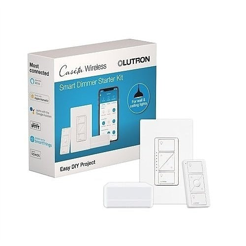 LUTRON Lutron Electronics P-PKG1WB-WH Caseta Dimmer Kit