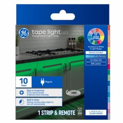 GE G E Lighting 93129119 Led Strip Light 10W 2700K Plug-in