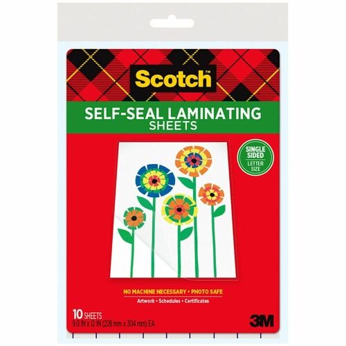 3M 3M MMMLS854SS10 Self-sealing Laminating Pouches 10pk