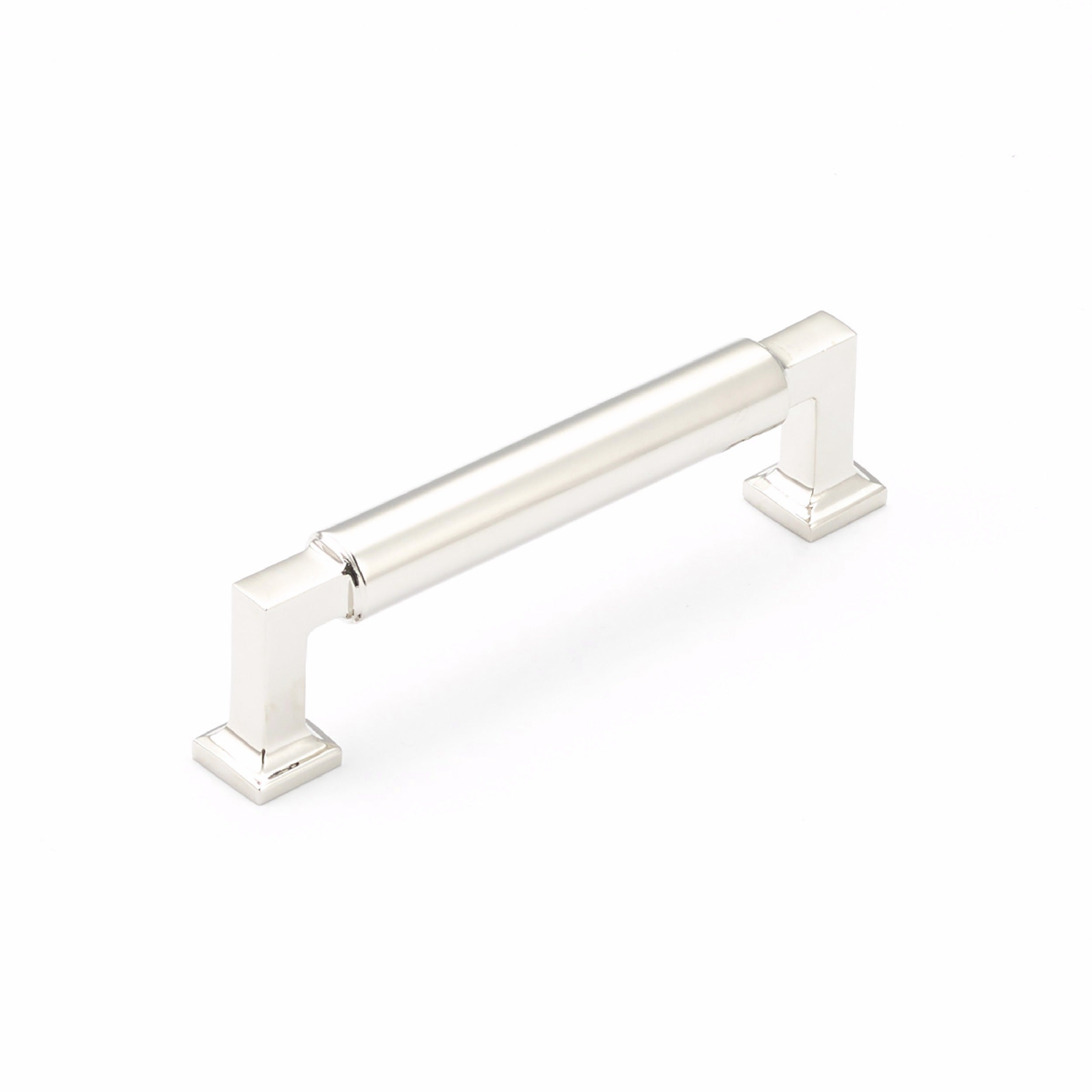 SCHAUB Schaub 474-PN Cabinet Pull 4 in Polished Nickel Haniburton