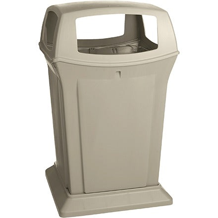 BSC PREFERRED Bsc Preferred RUB431BE Outdoor Trash Receptacle Hdpe