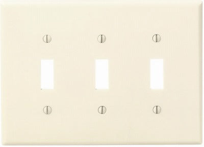 LEVITON Leviton Mfg Co 001-80511-00I 3-toggle Midway Wall Plate
