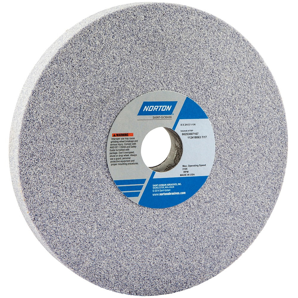 NORTON Norton 66253007167 Surface Grinding Wheel 46 Grit 8 in