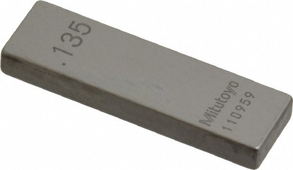 MITUTOYO Mitutoyo 611175-541 Steel Gage Block 0.135 in Grade AS-1