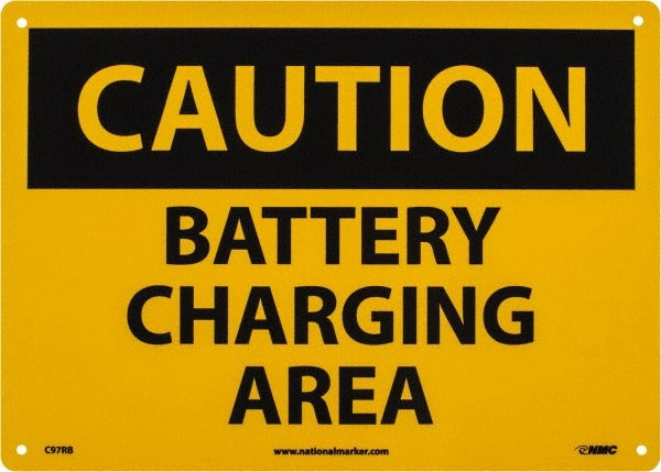 ACCUFORMNMC Accuformnmc C97AB Battery Charging Area Safety Sign