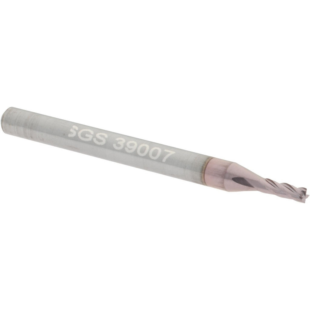 KYOCERA SGS PRECISION TOOLS Sgs 39007 Square End Mill 1/16 in 4 Flute Solid Carbide Ticn