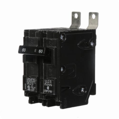 Siemens B260 Molded Case Circuit Breaker, 120/240 VAC, 60 A, 10 kA Interrupt, 2 Poles