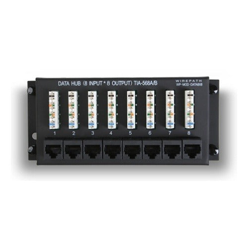 WIREPATH Wirepath WP-MOD-DATA8X8 RJ45 Data Patch Module 8x8