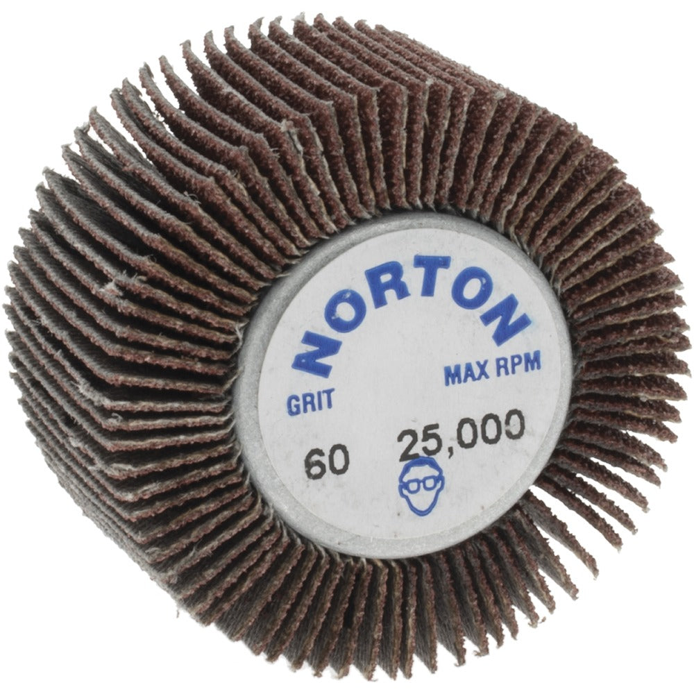 NORTON Norton 63642502638 Mounted Flap Wheel 60 Grit 1-5/8 in