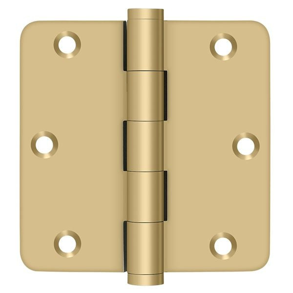 DELTANA Deltana DSB35R44 3.5x3.5 Radius Door Hinge Satin Brass