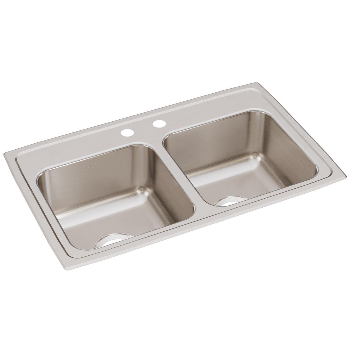 BSC PREFERRED Bsc Preferred LR29182 Double Bowl Drop-in Kitchen Sink