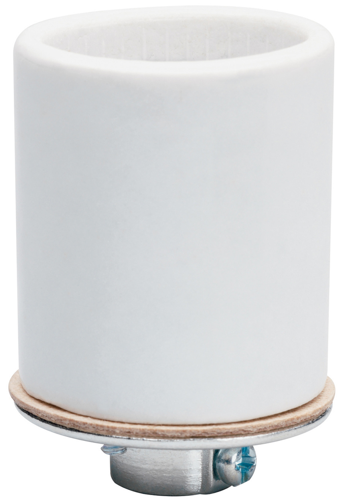 Pass & Seymour 10045 250V 660W White Porcelain 1-Circuit Medium Base Incandescent Lampholder