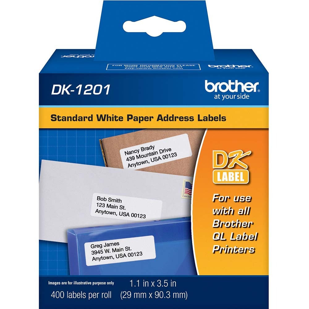 BROTHER Brother DK1201 Label Tape 400 Labels Per Roll