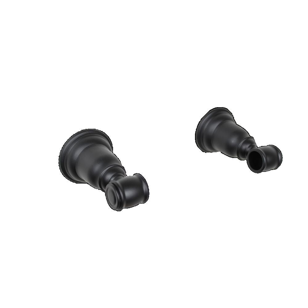 PAMEX Pamex BC10BL13800 Towel Bar Posts Matte Black Charleston