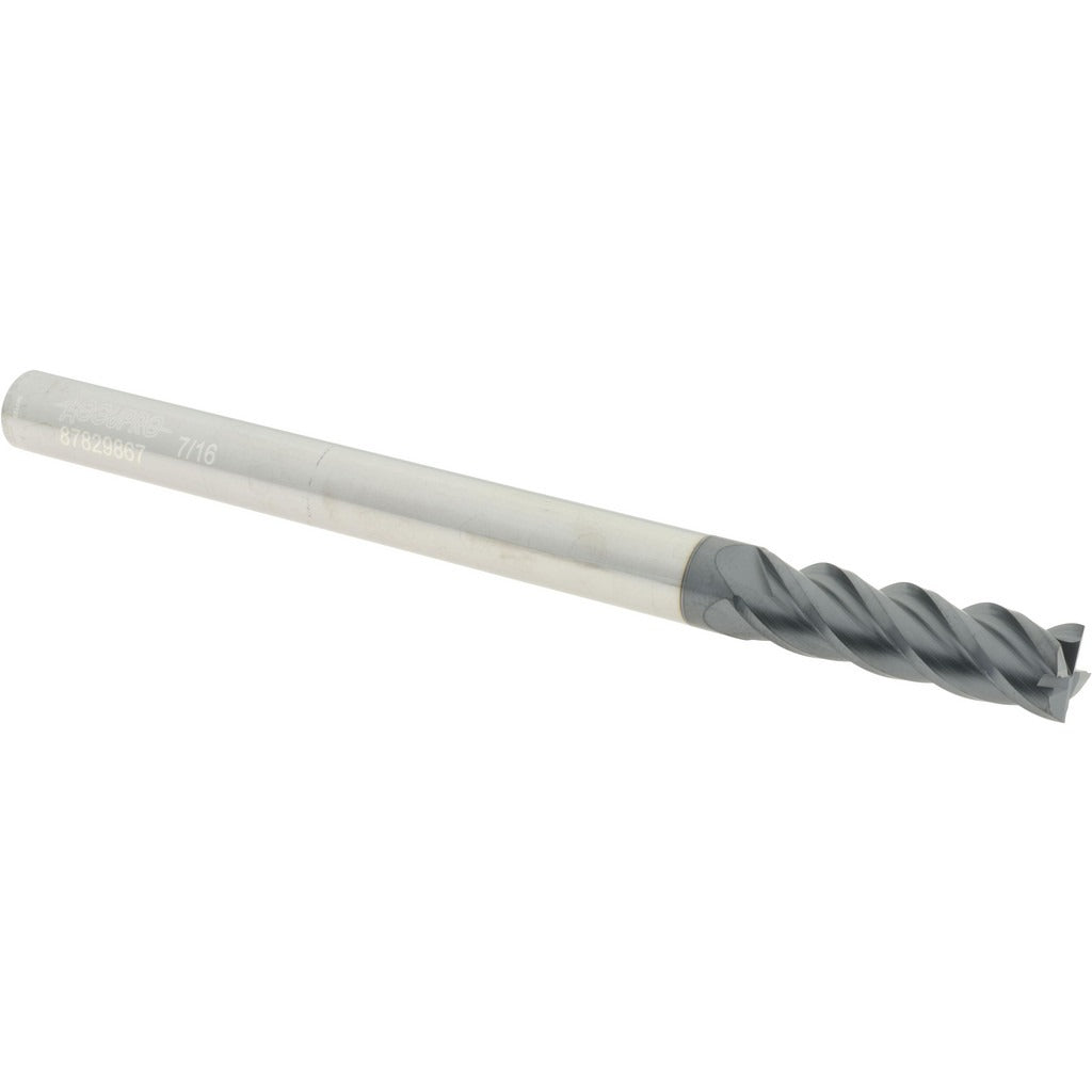 ACCUPRO Accupro 12183716 Square End Mill 7/16 in 4 Flute Solid Carbide