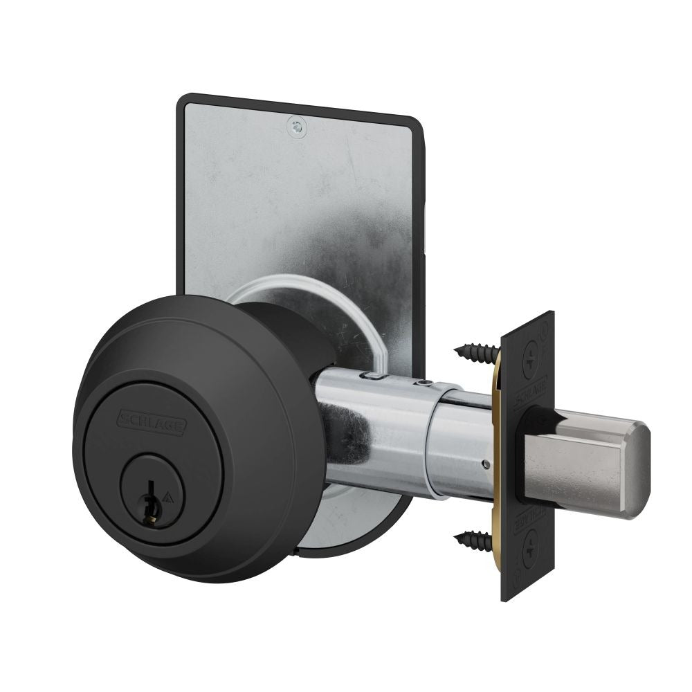 SCHLAGE Schlage Commercial B660P622ISLOC Grade 1 Deadbolt Matte Black