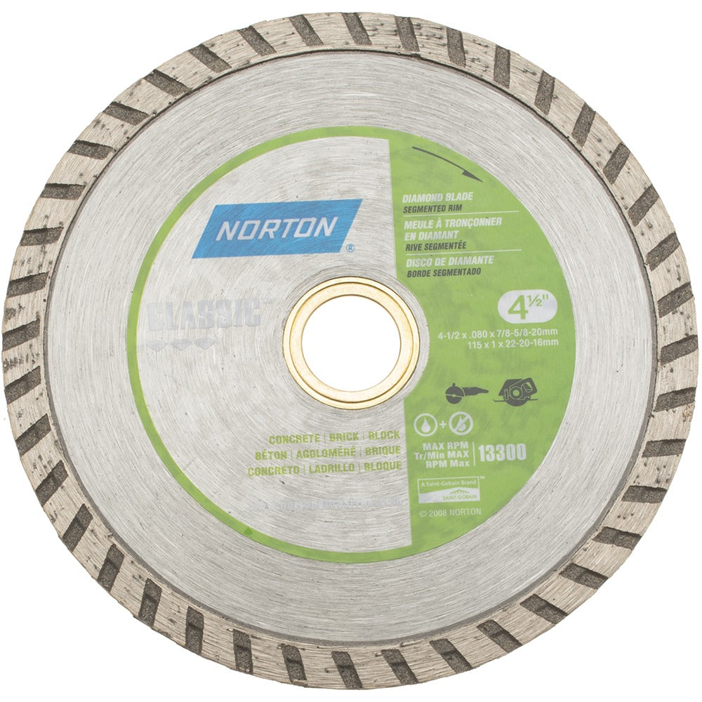 NORTON Norton 07660704017 Diamond Saw Blade 4-1/2 Inch