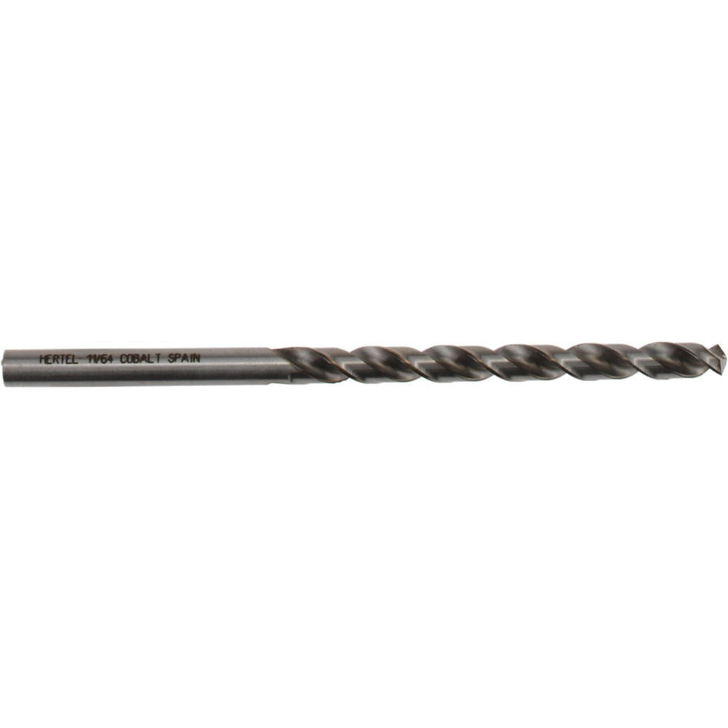 HERTEL Hertel 42133 Cobalt Jobber Drill 11/64 in 135 Deg Split Point