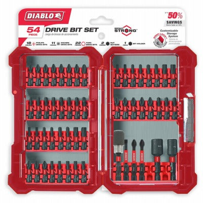DIABLO Freud DSC-S54 54-piece Screwdriving Set Drive Bits