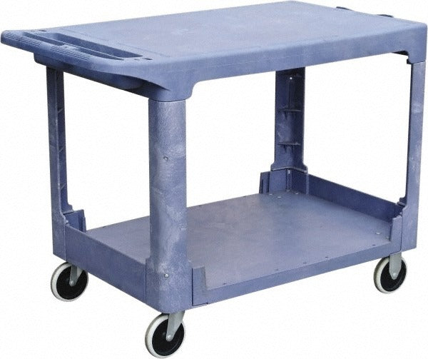 VALUE COLLECTION Value Collection MW-0417 Gry Shelf Utility Cart Plastic Gray