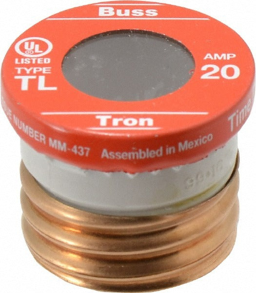 EATON Cooper Bussmann TL-20 Plug Time Delay Fuse 20A 125V