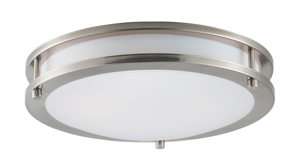 MAXIM LIGHTING Maxim Lighting 55542WTSN Linear 12 in Led Flush Mount 15W (12 in)
