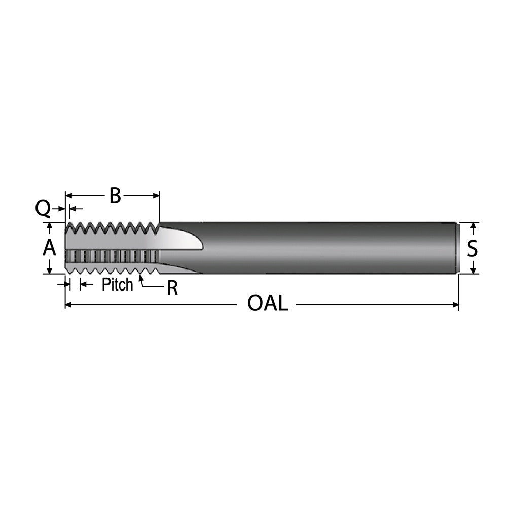 SCIENTIFIC CUTTING TOOLS Scientific Cutting Tools TM370-16EXJ-A Thread Mill 5 Flute