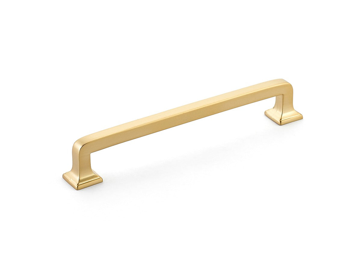 SCHAUB Schaub 537-SSB Cabinet Pull Menlo Park Satin Brass