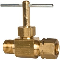 PARKER Parker NV106CA-4-2 Straight Needle Valve 1/4x1/8 Brass