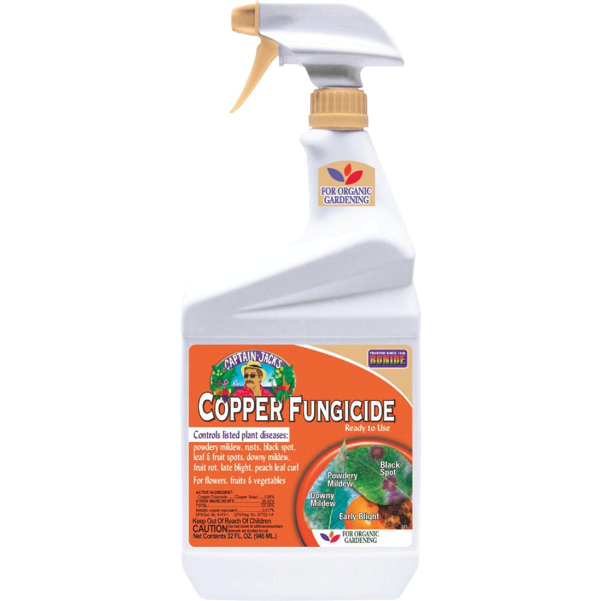 BONIDE Bonide 7756 Liquid Copper Fungicide Ready to Use Quart
