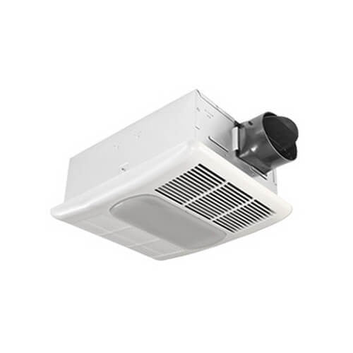 DELTA BREEZ Delta Breez RAD80L BreezRadiance Single Speed Bath Fan and Heater With Light 1300W (80 CFM)