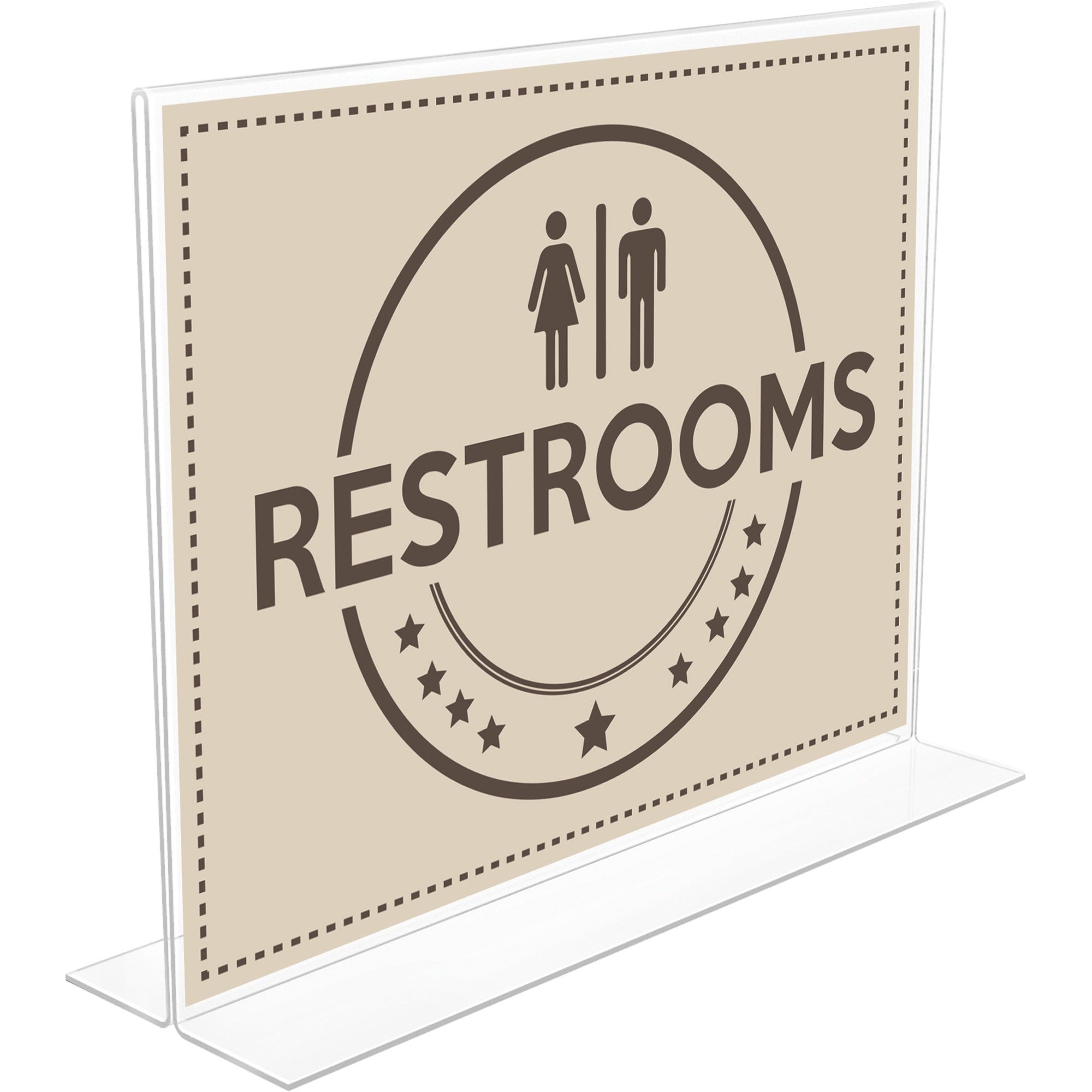 DEFLECTO Deflecto DEF879301 Anti-Glare Double-Sided Sign Holder (11 in x 7.5 in / Pack of 1)
