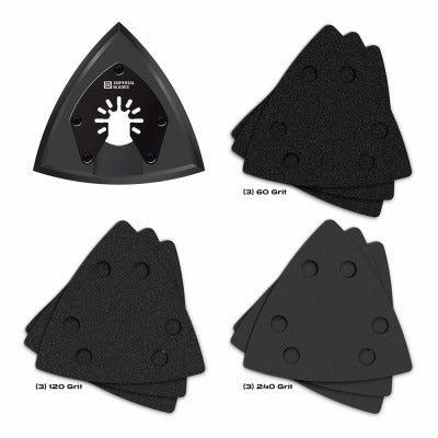 MILWAUKEE Milwaukee IBOTSPV-10 Oscillating Triangle Sanding Pad 10 Pack
