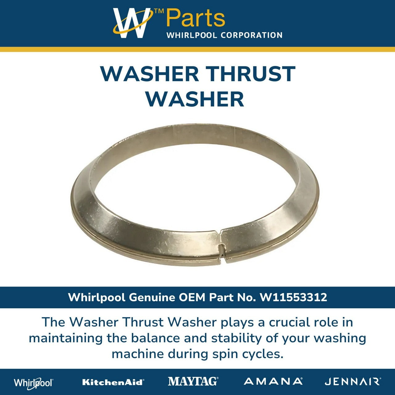 WHIRLPOOL Whirlpool W11553312 Washer Thrust