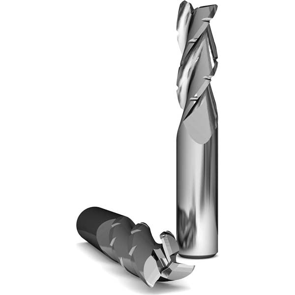 GWS Gws 125625 Square End Mill 1/4 in 3 Flute Solid Carbide