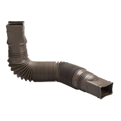 AMERIMAX Amerimax 85019 Flexible Poly Downspout Extension Brown