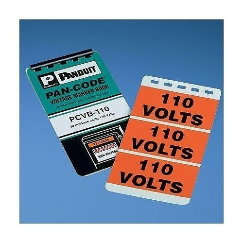 PANDUIT Panduit PCVB-220Y Voltage Marker Book Vinyl