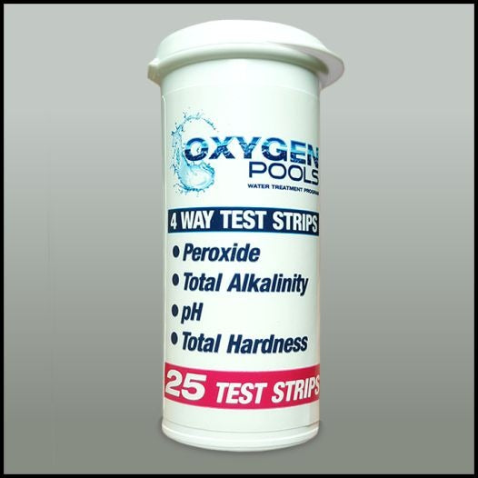 OXYGEN POOLS OXYGEN POOLS TEST425 4-Way Test Strips 25 Count