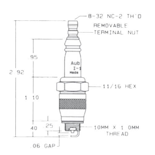 Auburn E5-I-101 Auburn Ignitor for Boilers - Replacement Unit