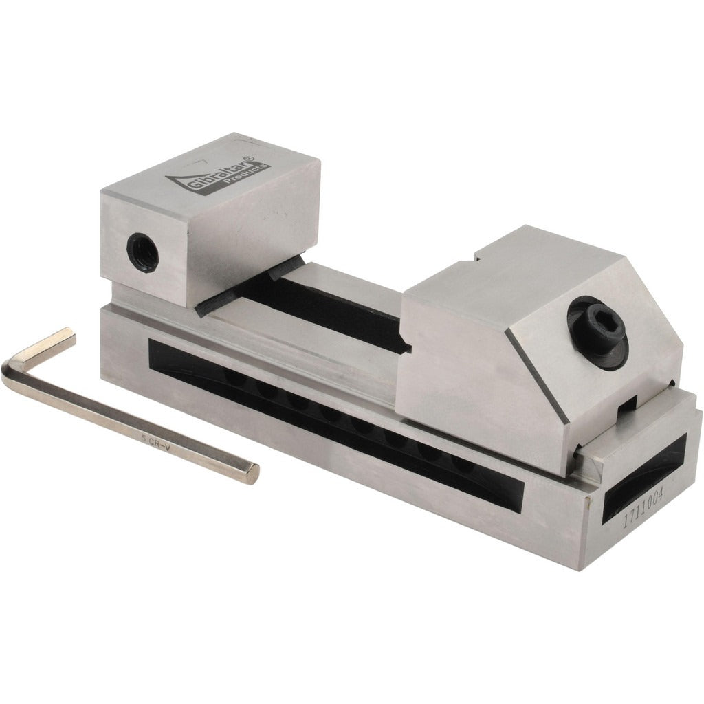GIBRALTAR Gibraltar TVS-20 Toolmaker Vise 1.97 in Jaw Flat Jaw Steel