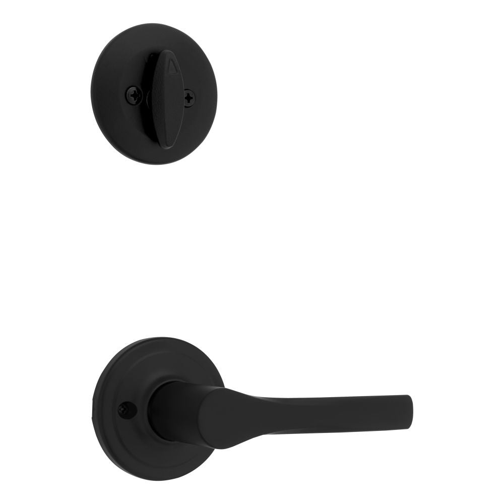 KWIKSET Kwikset 966HYL-514.UNIV Henley Lever Handleset Trim Matte Black