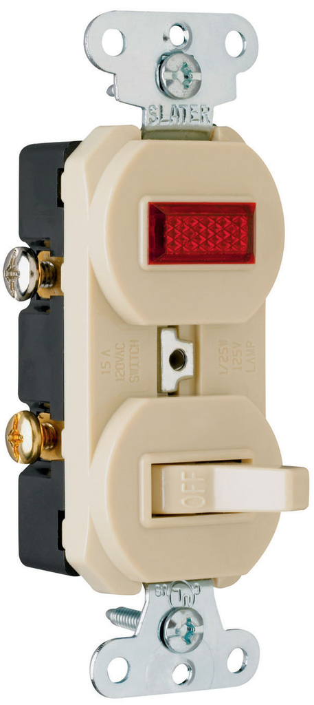 Legrand 692IG Pass & Seymour Combination Switch 15 Amps 120 Volts Replacement MPN