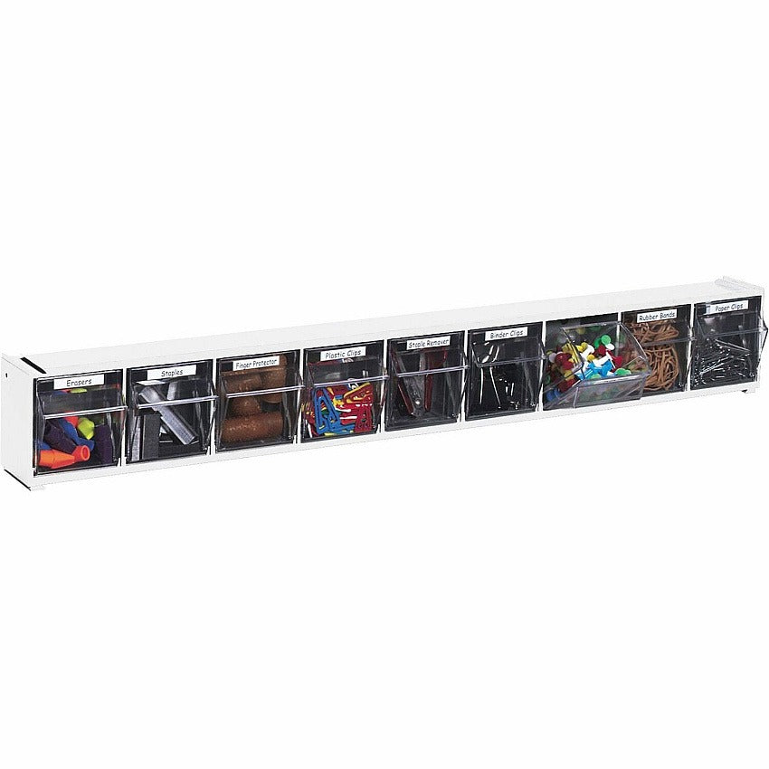 DEFLECTO Deflecto DEF20903 Tilt Bin Interlocking Multi-Bin Storage Organizer (9 Compartments)