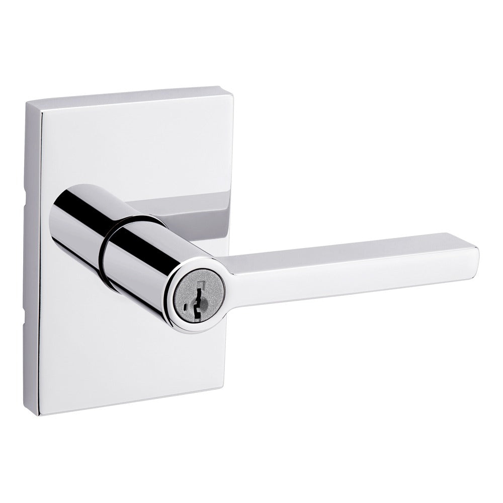 KWIKSET Kwikset 740HFLRCT-26S Halifax Entry Lever Lock Bright Chrome