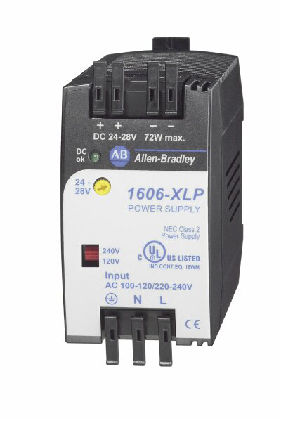 Allen-Bradley 1606-XLP72E 72 W Power Supply 24-28V DC