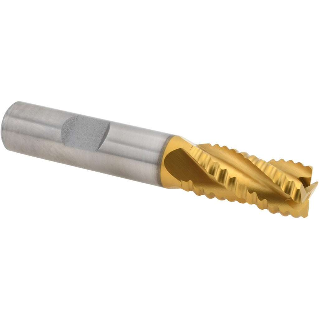 HERTEL Hertel 44839058 Roughing End Mill 1/2 in 4 Flute Cobalt Tin