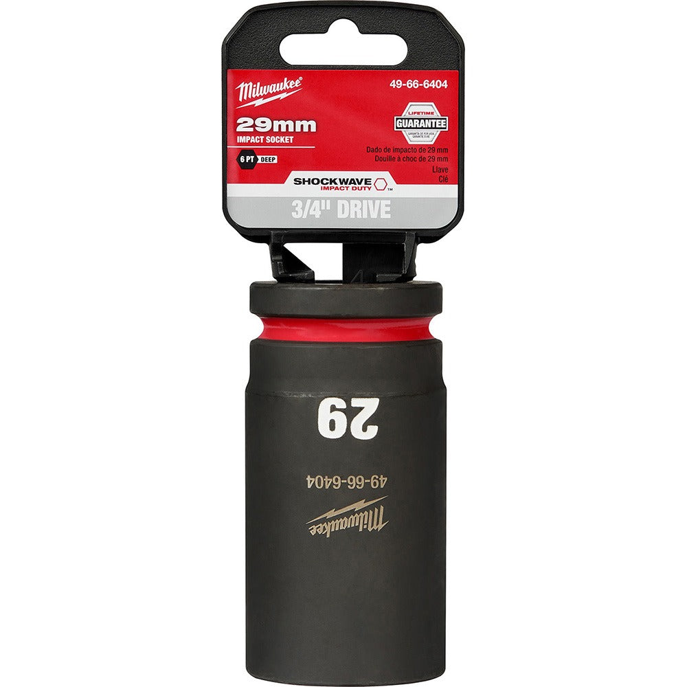 MILWAUKEE Milwaukee Tool 49-66-6404 Impact Socket 3/4 in 29mm 6-point