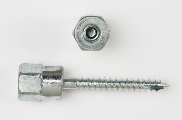 PECO FASTENERS Peco Fasteners 7163 Vertical Hanger for Wood Accepts 1/4-20 Rod 1/4 x 2 (100 Pack)