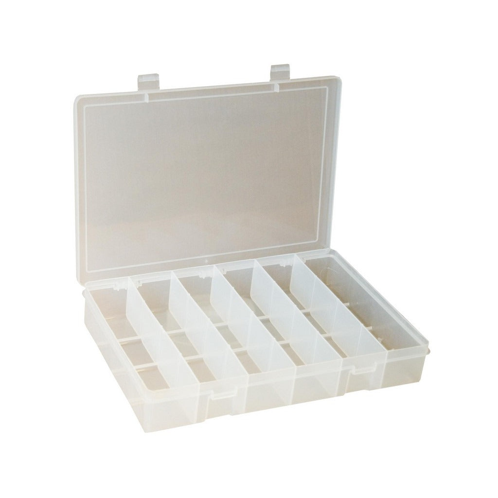DURHAM MFG Durham SP6-CLEAR 6 Compartment Clear Small Parts Box